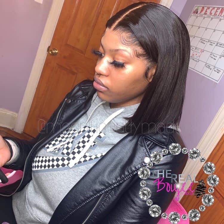 Boujee Brazilian Frontal Bob wig - TheRealBoujeeBundles