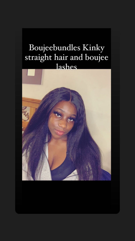 Kinky Straight Bundles + Closure - TheRealBoujeeBundles